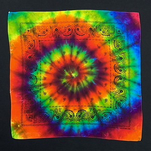 Chakra Rainbow Spiral Tie Dye T-Shirt (or Bandana)