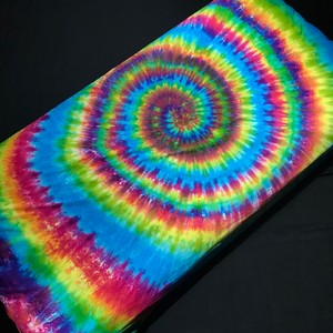 Custom Made Rainbow Spiral Tie Dye Fitted Sheet