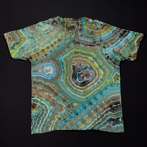 Youth Medium Geode Pattern Tie Dye Shirt