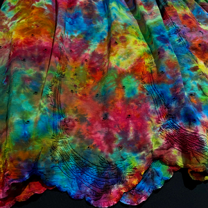 Size 14 Rainbow Splatter Ice Dye Skirt
