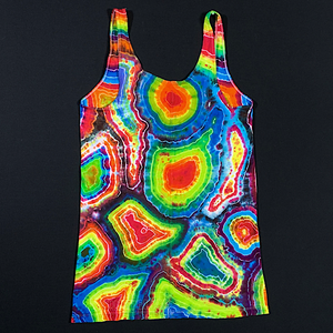 Women’s Medium Rainbow Geode Tank Top