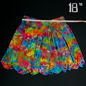 Size 14 Rainbow Splatter Ice Dye Skirt