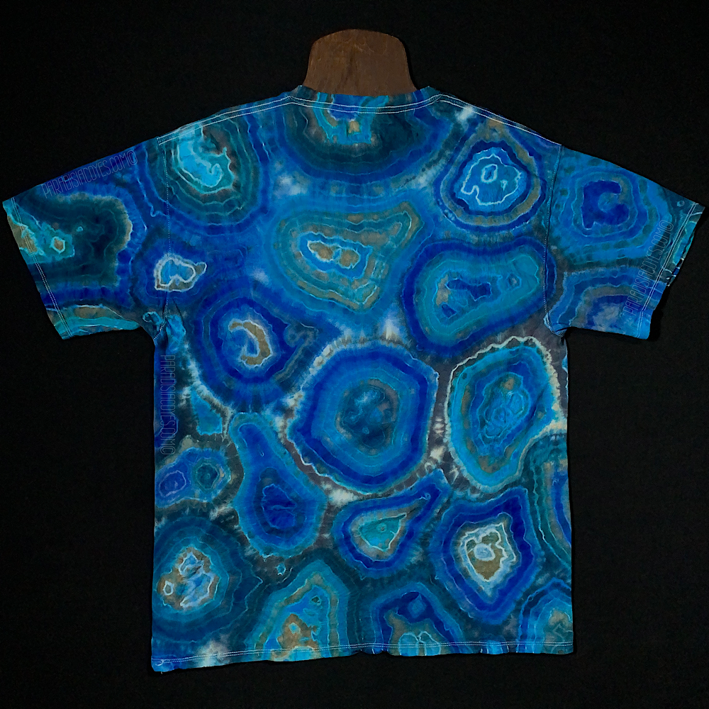 Size Large Champion Blue Agate Geode T-Shirt