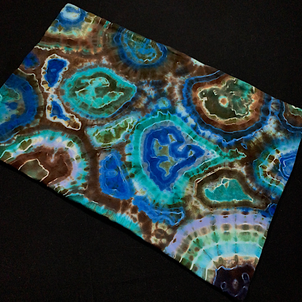 Toddler/Travel Oceanic Agate Geode Tie Dye Pillowcase | 13” x 19”