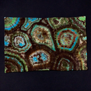 Toddler/Travel Earthy Agate Geode Tie Dye Pillowcase | 13” x 19”