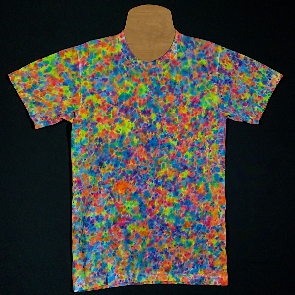 Size Small Rainbow Splatter Pattern Tie Dye T-Shirt
