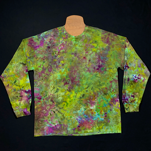 Purple Urkle Marijuana Bud Inspired Ice Dye Long Sleeve Shirt