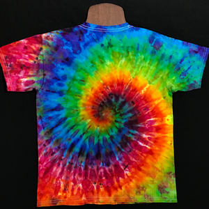 Youth Large Rainbow Spiral Ice Dye T-Shirt