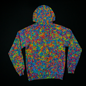 Size Medium Rainbow Splatter Pattern Tie Dye Pullover