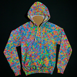 Size Small Pastel Pebbles Splatter Pattern Pullover Hoodie