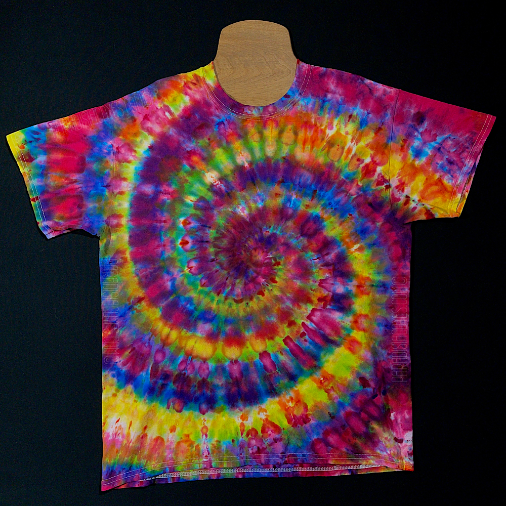  Rainbow Tie Dye Spiral Iridescent Dharma Dye Basket