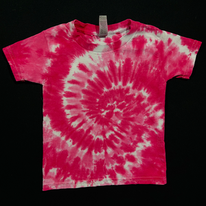 Bubblegum Pink Spiral Tie Dye T-Shirt (Toddler & Youth)