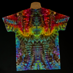 Size Large Rainbow Psychedelic Mindscape Ice Dye T-Shirt
